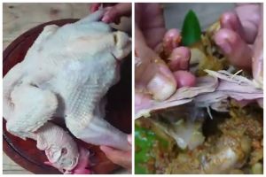 Tanpa nanas atau daun pepaya, ini cara efektif mengempukkan daging ayam merah utuh cuma butuh 30 menit