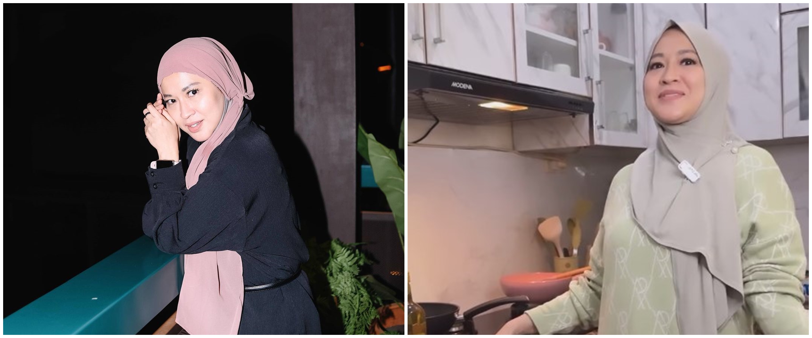 Punya dapur cantik bermotif ala marmer, intip 8 potret dapur Okie Agustina