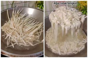 Cukup tambah 1 bahan dapur, begini trik rebus kwetiau agar hasilnya antilengket dan tak menggumpal