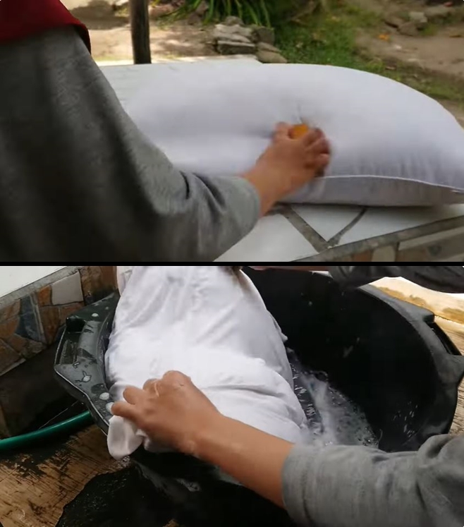 Trik mencuci bantal dekil berjamur agar bersih lagi pakai 1 bahan dapur, tanpa direndam air panas