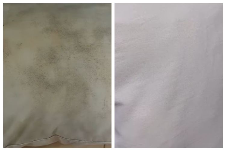 Trik mencuci bantal dekil berjamur agar bersih lagi pakai 1 bahan dapur, tanpa direndam air panas