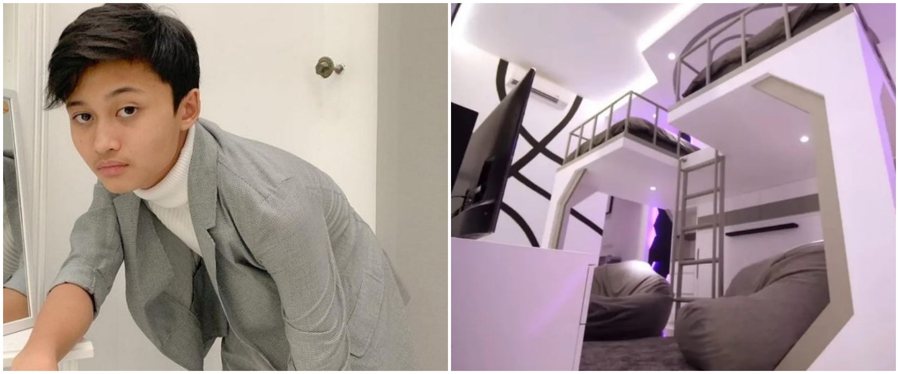 Dilengkapi ruang gaming, intip 9 potret kamar Rizwan anak Sule, desain pintu mirip di film Star Wars