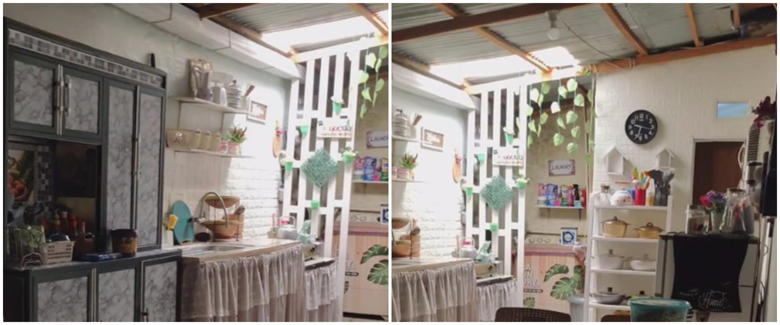 Dapur beratap seng di rumah tipe 36 ini tanpa kitchen set, intip 11 potretnya yang syahdu dan estetik