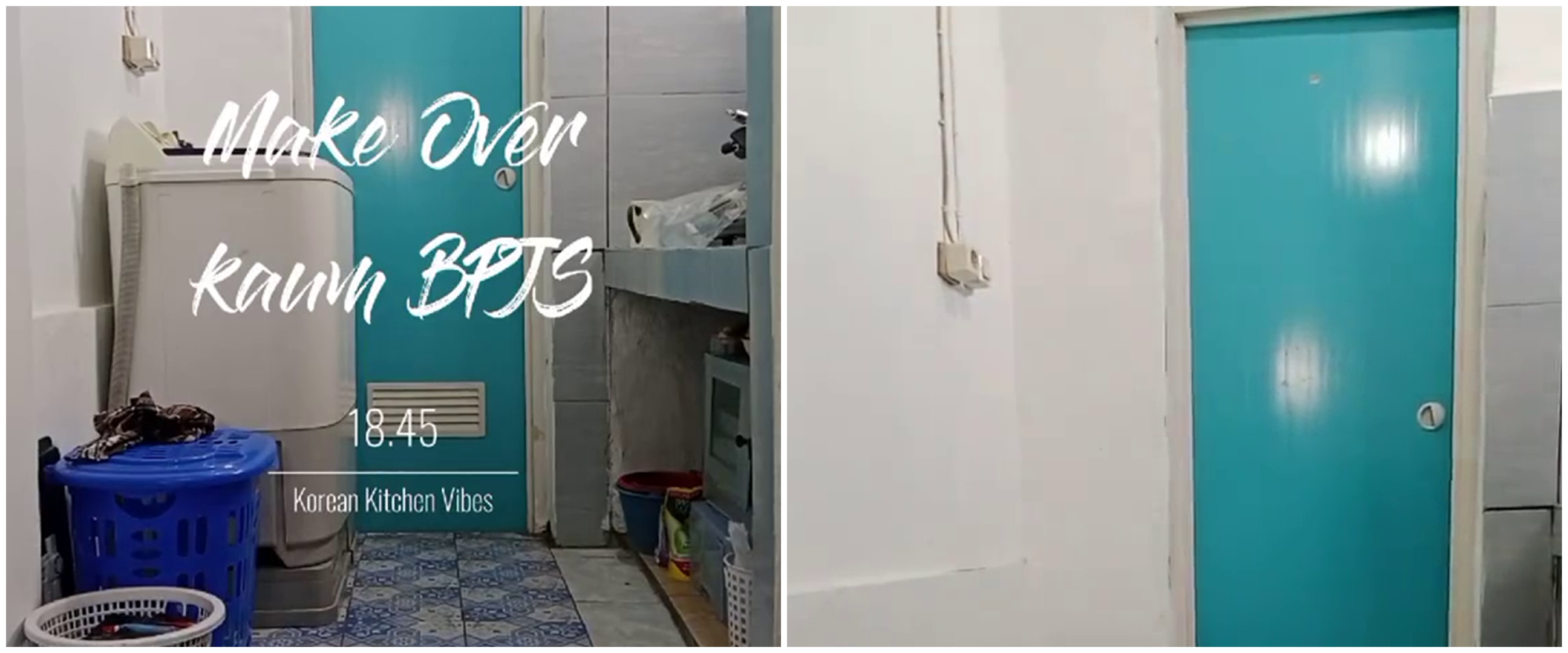 Makeover dapur mungil mepet kamar mandi jadi estetik di tangan yang tepat, intip 9 potretnya