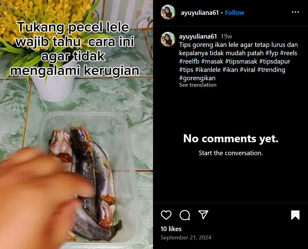 Tak perlu dilapisi tepung, begini cara menggoreng ikan lele supaya bentuknya tetap lurus dan renyah