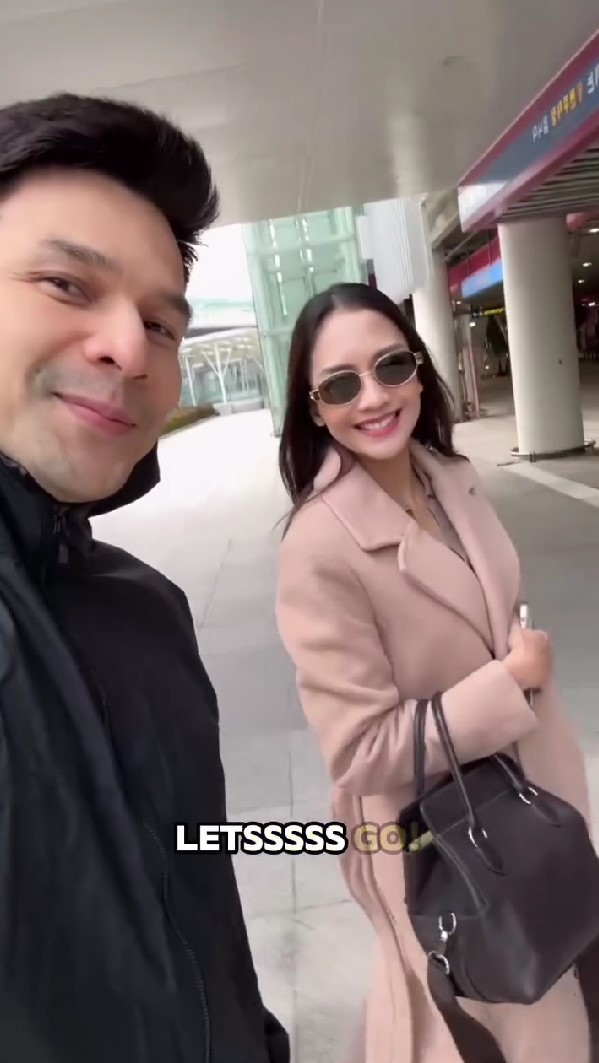 Oplas bareng ke luar negeri usai diduga tunangan, begini 9 momen Ririn Dwi Ariyanti dan Ijonk ke Korea