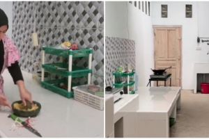 9 Potret dapur beralas semen ini interiornya antimainstream, wastafelnya bikin emak-emak auto mupeng