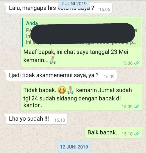 Bukti usaha mahasiswa tua pengin cepat lulus, 11 chat lucunya dengan dosen pembimbing bikin ngenes