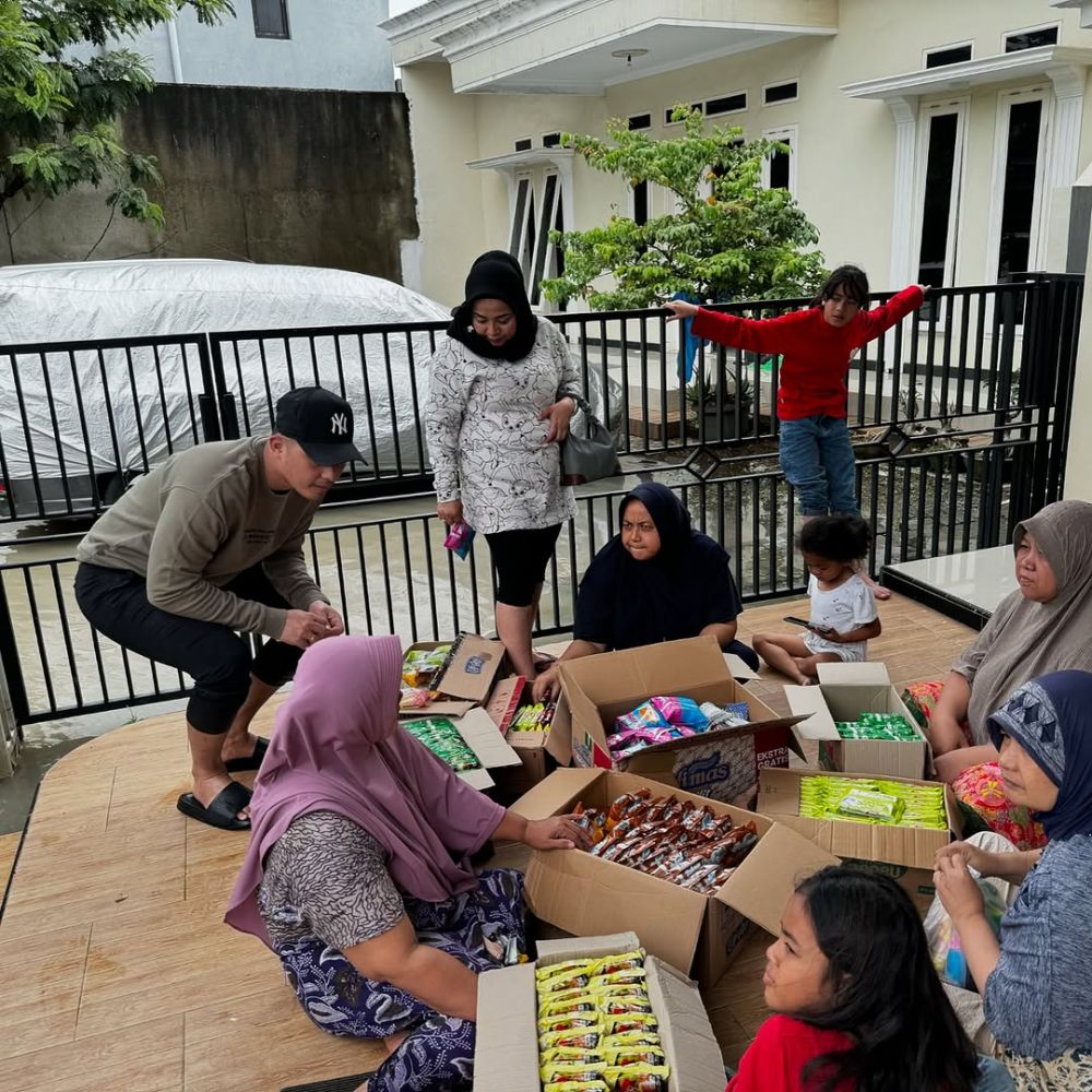 Kini jadi anggota DPRD, ini 9 potret Fadel Islami tinjau banjir didampingi Muzdalifah