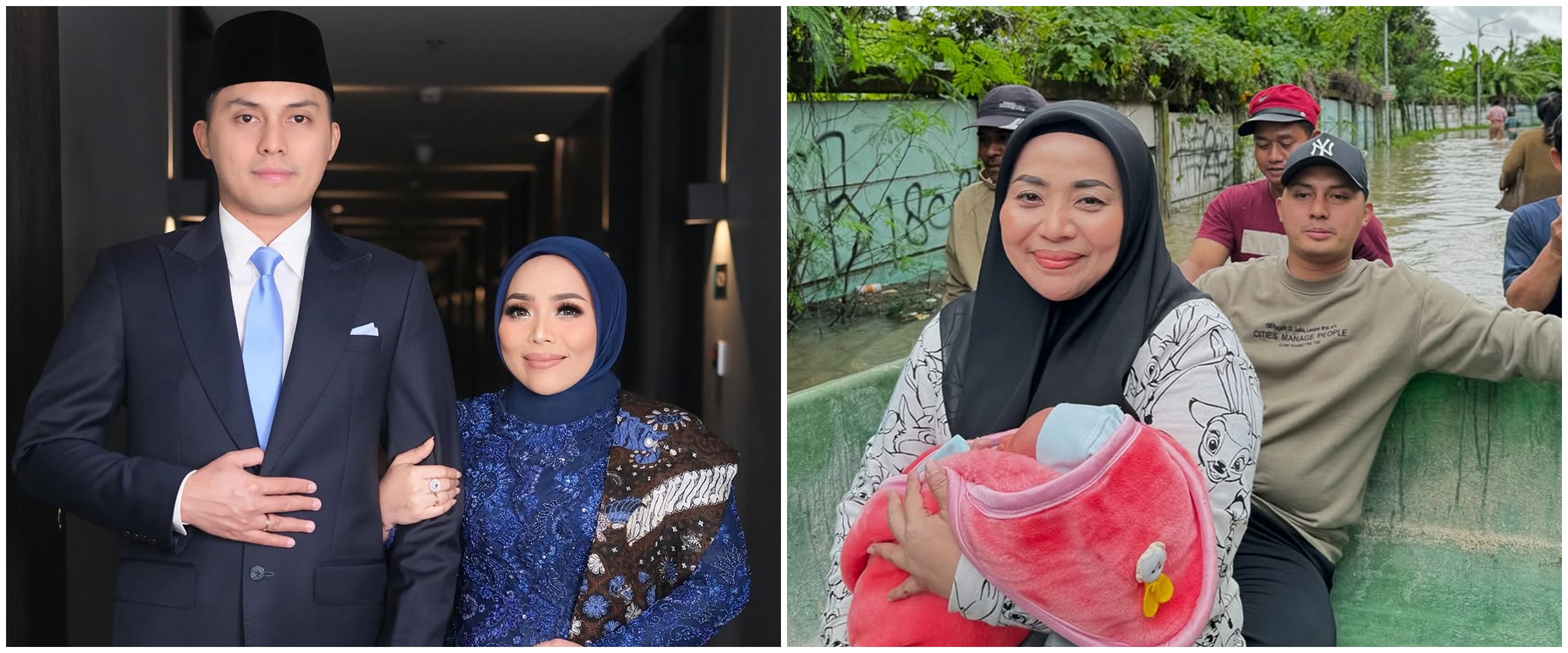 Kini jadi anggota DPRD, ini 9 potret Fadel Islami tinjau banjir didampingi Muzdalifah