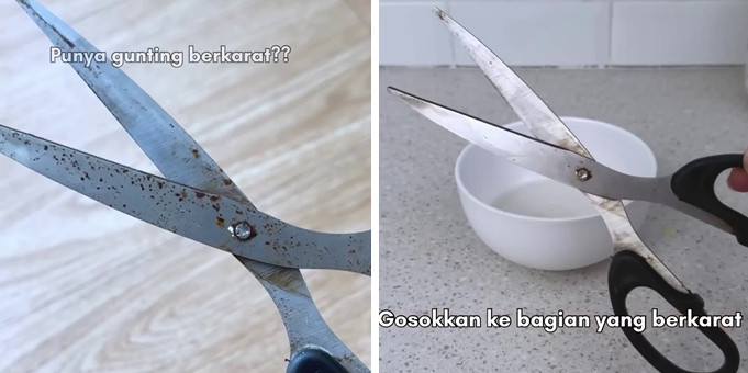 Trik mudah atasi gunting lama tumpul dan berkerak jadi setajam silet lagi, jangan cuma diasah