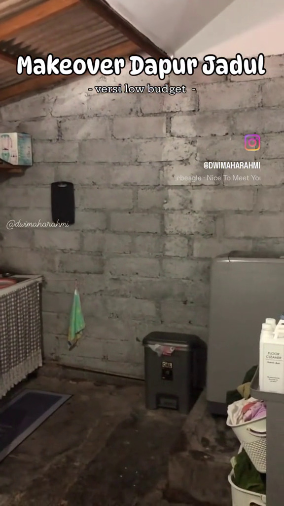 7 Potret makeover dapur jadul dinding batako dari buluk jadi estetik ala Korea, hasilnya bikin mupeng