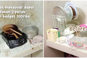  9 Potret makeover dapur dekil kontrakan jadi ciamik cuma modal Rp100 ribu ini bikin emak-emak mupeng