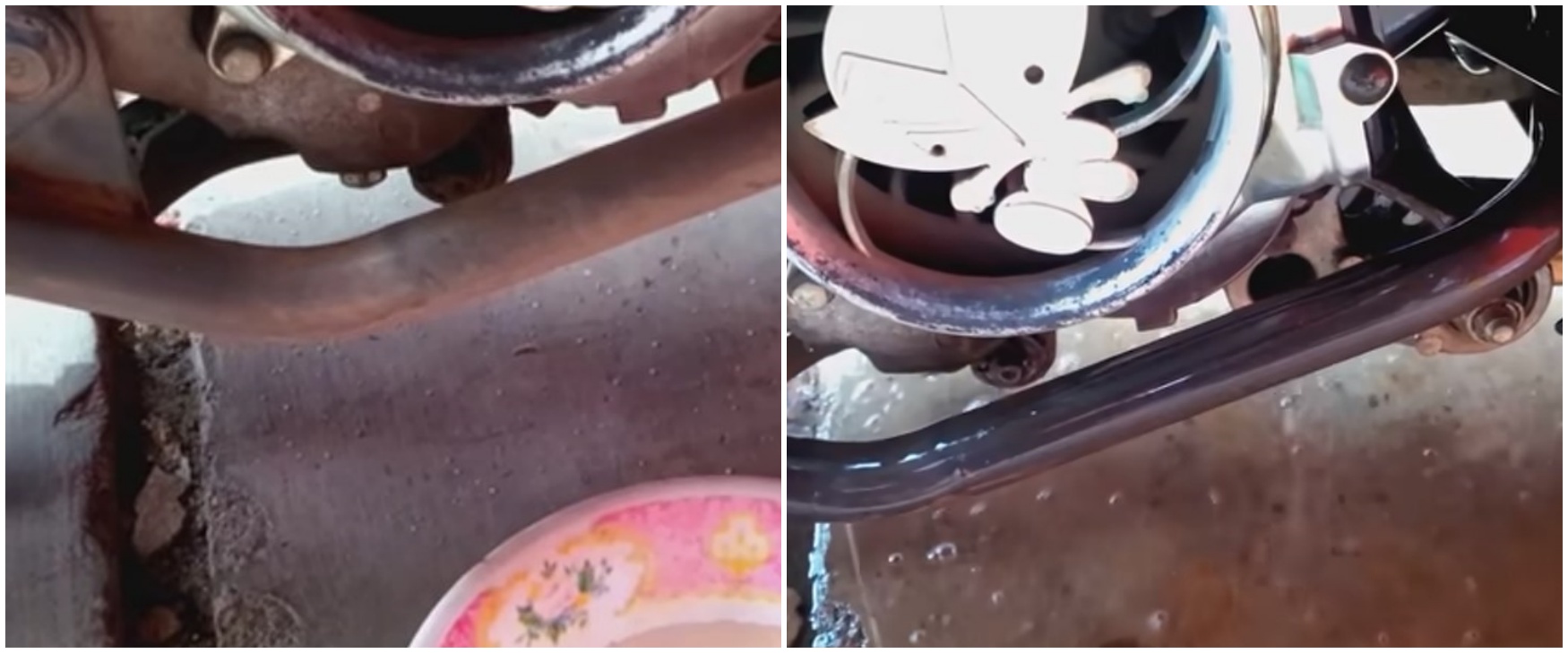 Trik mudah bersihkan karat di knalpot pakai 1 jenis minuman, tanpa perlu diampelas