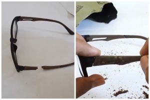 Trik perbaiki frame kacamata patah agar kuat dan kokoh lagi tak perlu ke optik, pakai 1 bahan dapur