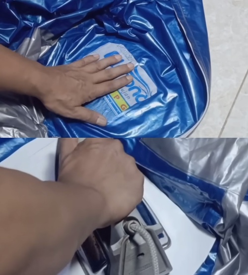 Bukan pakai lem, ini trik tambal jas hujan sobek jadi bisa dipakai lagi, cuma dengan 1 bahan sederhana