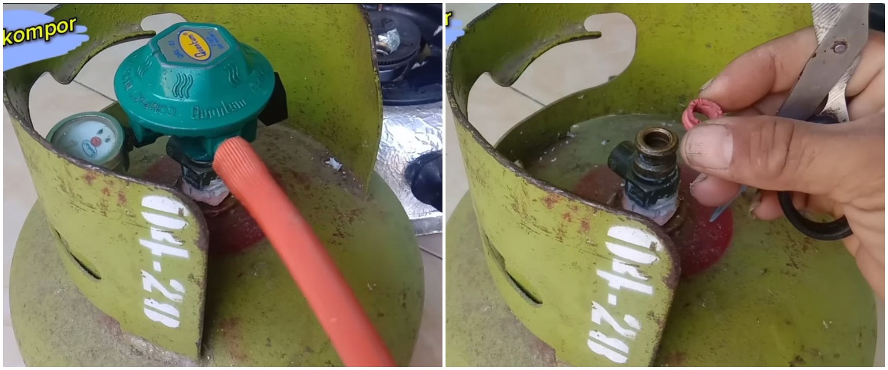 Tak perlu repot ganti karet seal, ini trik jitu atasi tabung gas mendesis cuma pakai 1 bahan perekat