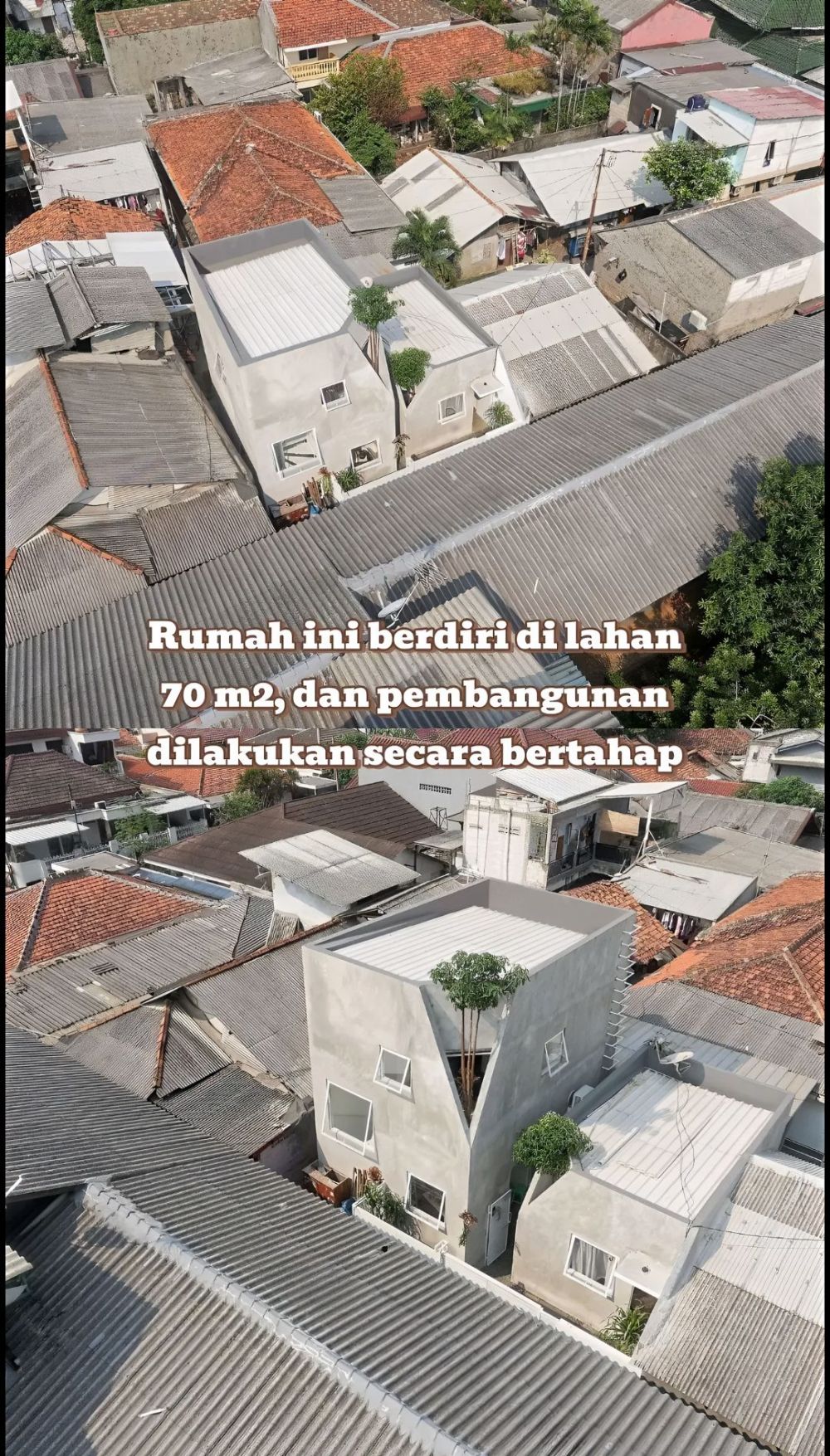 Rumah dengan lahan 70m2 nyempil di gang sempit ini ternyata raih award dunia, ini 11 potretnya