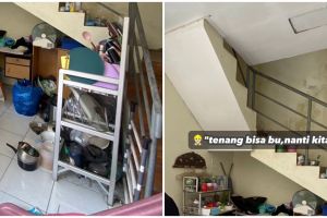 Makeover dapur minimalis di kolong tangga bak gudang jadi mewah idaman emak-emak, intip 9 potretnya