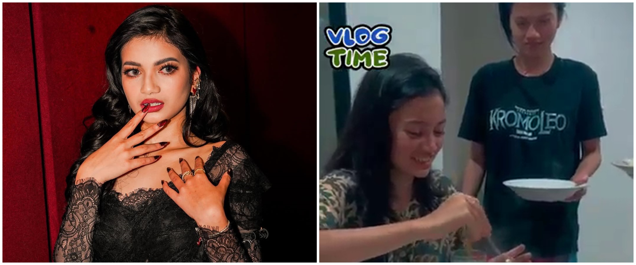 9 Potret dapur Ratu Sofya saat tinggal bareng orang tua, interiornya mewah serba hitam bermotif marmer