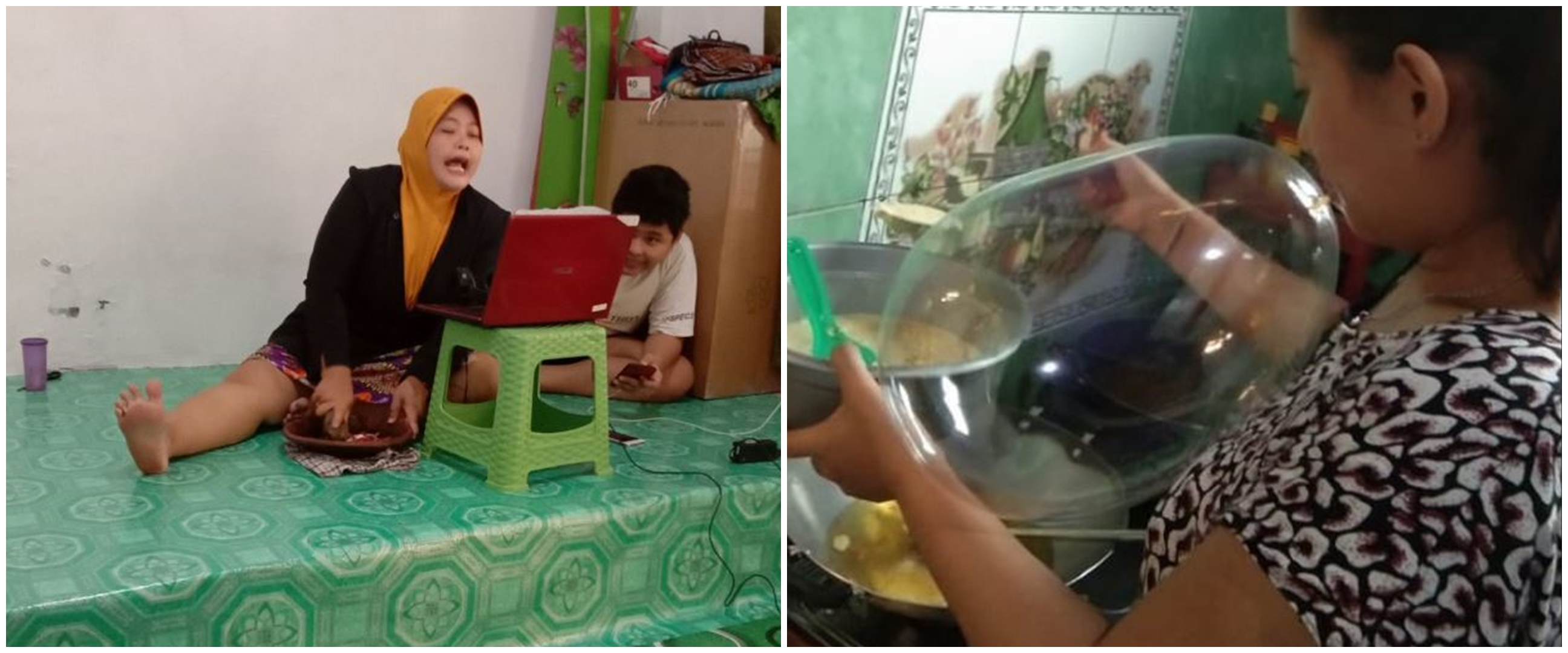 11 Aksi kocak emak-semak multitasking ini bikin takjub plus heran, emang nggak ada lawannya