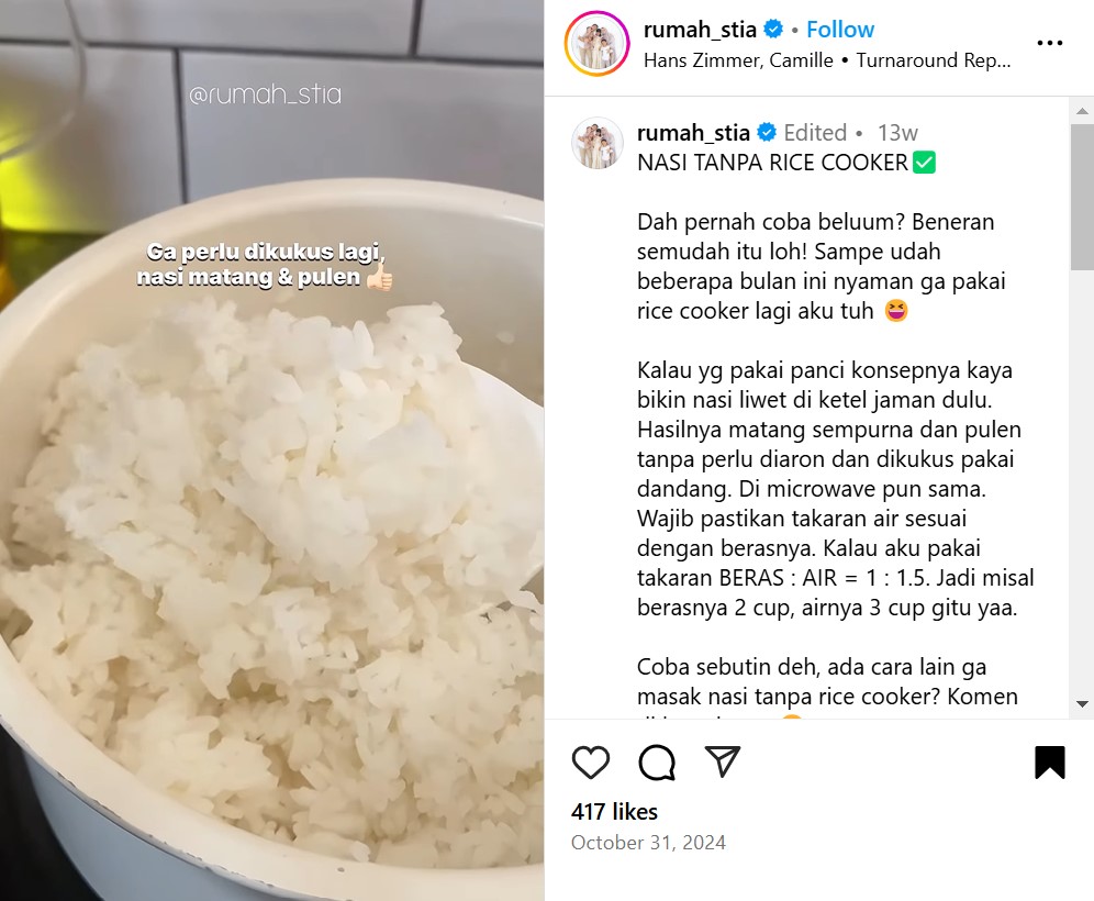 Cara Membuat Nasi Pulen Tanpa Rice Cooker dengan Mudah dan Praktis
