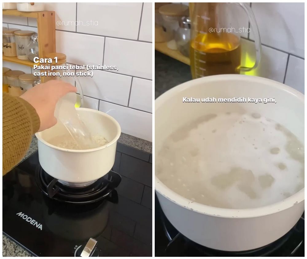 Tanpa rice cooker, ini trik mudah menanak nasi agar hasilnya pulen dan matang sempurna dalam 10 menit