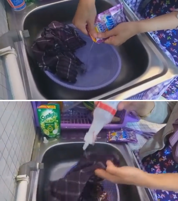 Trik hilangkan bau tengik pada kain lap tanpa direndam air panas, hanya gunakan 3 bahan dapur