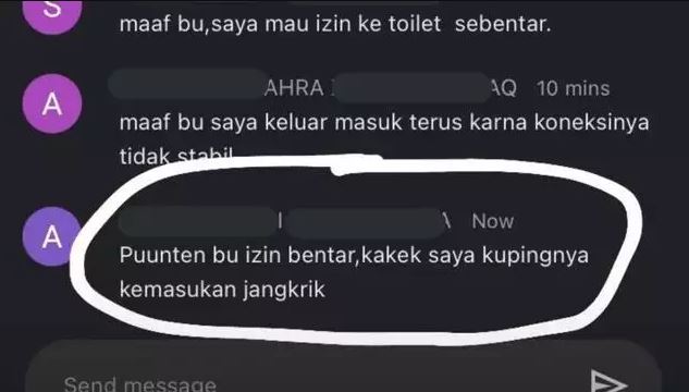 11 Chat lucu saat Zoom Meeting ini bacanya bikin cekikikan, kelakuannya receh abis