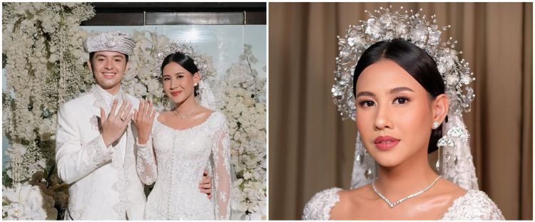 Sah jadi istri Angga Yunanda, ini 7 detail makeup akad Shenina Cinnamon yang natural dan flawless