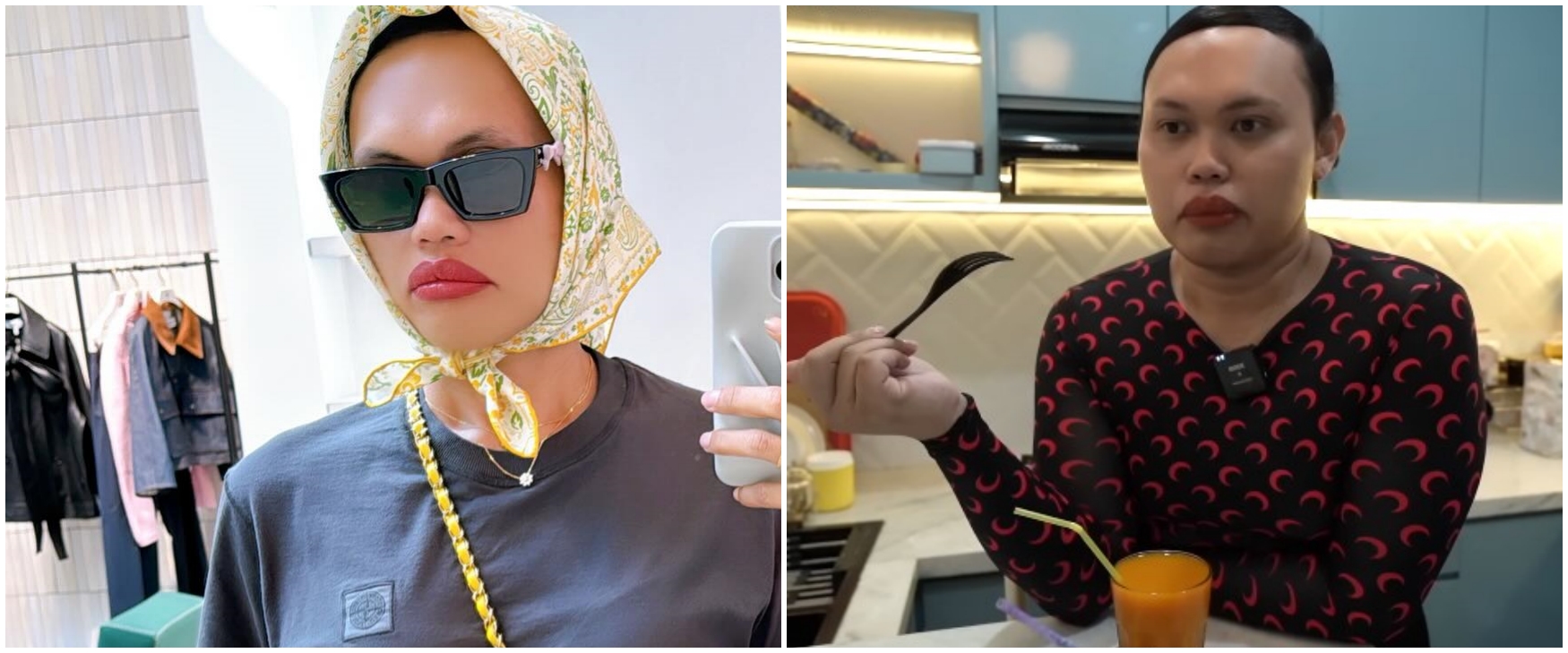 Punya kitchen set serba biru, 9 potret dapur mungil Wanda Hara ini penataannya compact