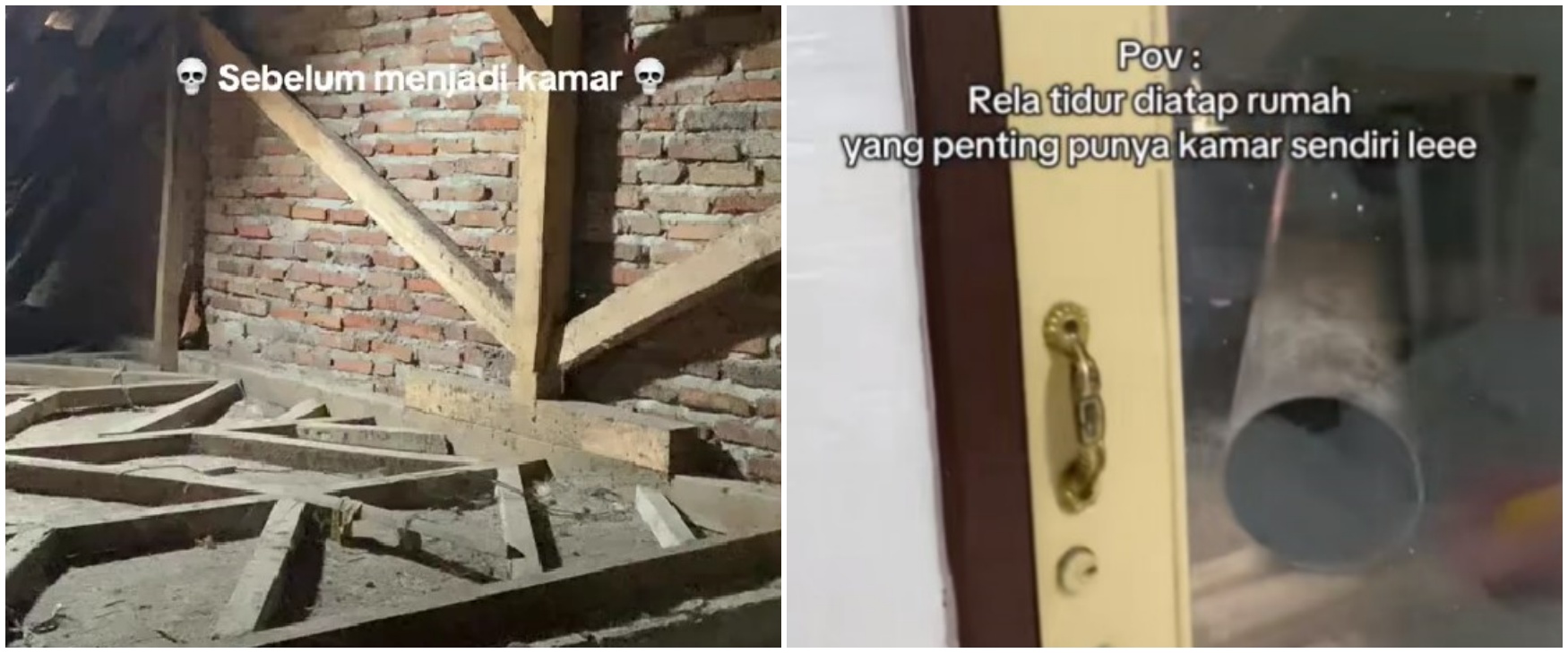 Wanita ini bikin kamar tidur estetik di atap rumah, 9 potretnya malah bikin netizen merinding