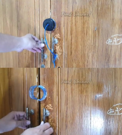 Cara unik pria sulap botol galon bekas jadi pengunci pintu lemari ini kreatifnya bikin melongo
