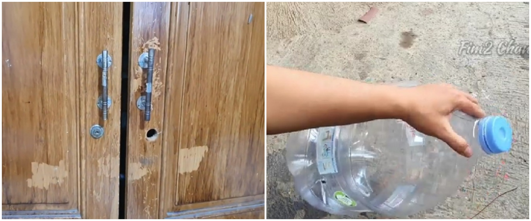 Cara unik pria sulap botol galon bekas jadi pengunci pintu lemari ini kreatifnya bikin melongo