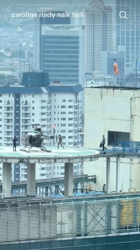 Rumahnya cuma 5 menit kantor, ternyata ini cerita di balik Caroline Riady kepergok dijemput helikopter