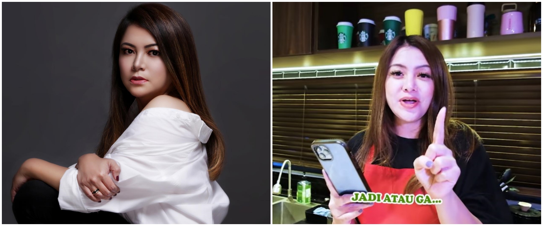 Dapurnya bak kafe bar tapi jarang dipakai, 9 tempat masak Wina Natalia ini elegan serba warna gelap