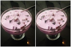 Resep es cincau taro latte, kesegaran unik untuk berbuka puasa