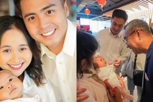 7 Potret Gritte Agatha jalani penyerahan anak ke gereja, komitmen didik anak sesuai ajaran Tuhan