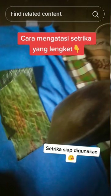Jangan dicuci air, trik hilangkan noda lengket setrika tanpa dioles pasta gigi ini pakai 1 jenis daun