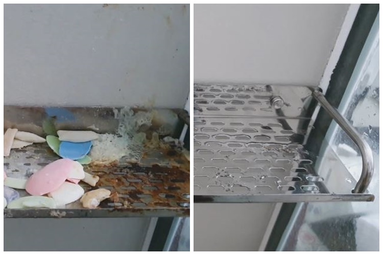 Cara hilangkan karat di rak sabun kamar mandi tanpa digosok sitrun, kinclong modal 2 bahan dapur