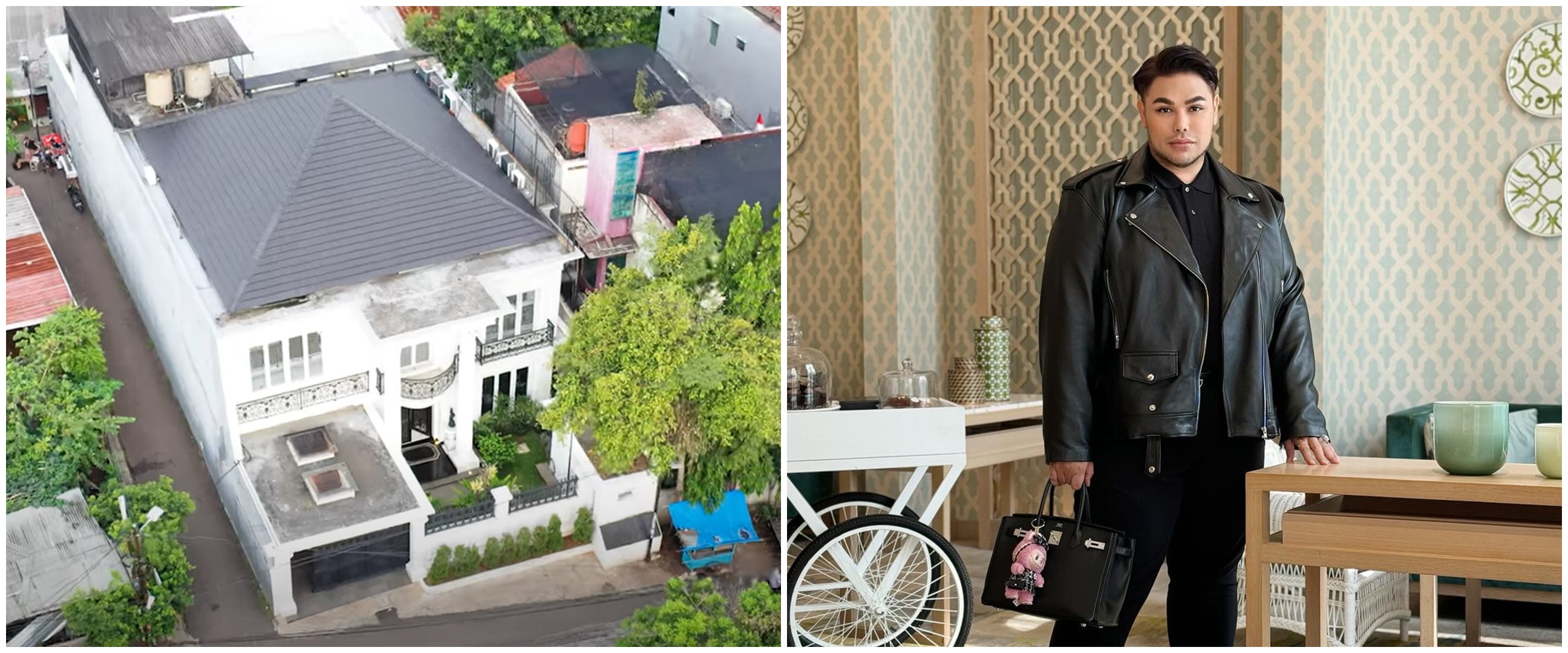 Rumahnya mewah berdiri di samping gang, 11 potret kolam renang Ivan Gunawan ini bak hotel berbintang