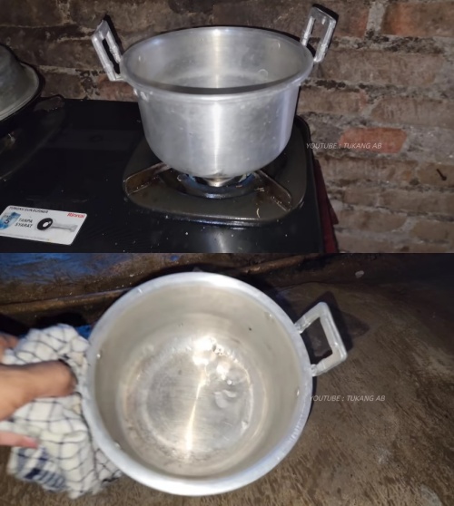 Modal 0 Rupiah, ini trik mudah tambal panci berlubang, manfaatkan satu sampah di dapur