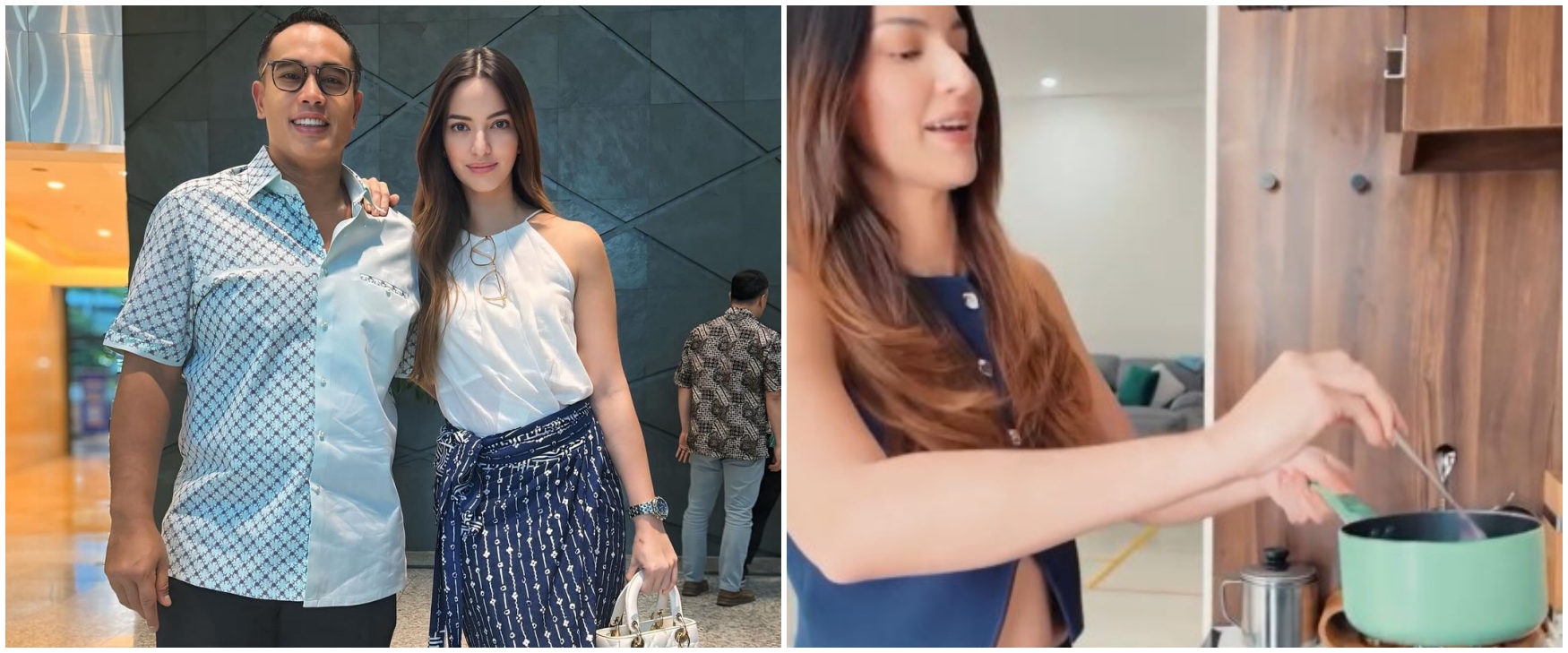 Tinggal di rumah Rp200 M usai dinikahi konglomerat, 9 potret dapur Nia Ramadhani interiornya full kayu