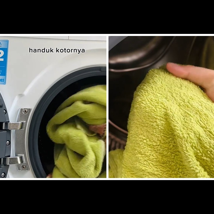 Cara mudah mencuci handuk kotor agar bersih lagi tanpa direndam air panas, cuma tambah 1 bahan dapur