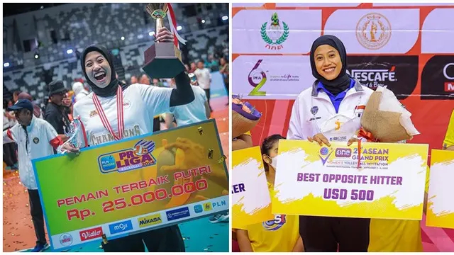 6 Potret Megawati Hangestri raih penghargaan individu, dinobatkan pemain voli terbaik dunia 2025
