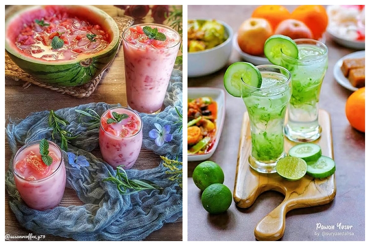 20 Resep minuman buka puasa paling segar, enak dan praktis