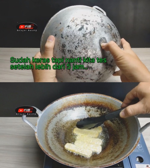 Trik menambal wajan bolong cuma pakai satu sampah minuman, bisa jadi solusi darurat tanpa keluar modal