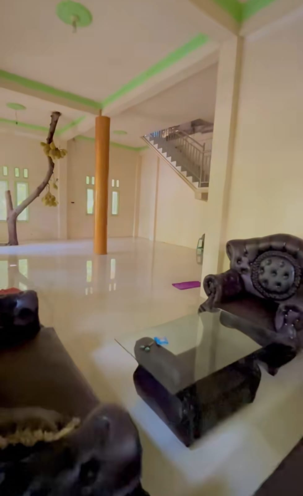 Rumah ini bagian dalamnya aneh ada pohon nangka hidup di ruang tamu, 9 potretnya bikin heran