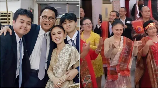 17 tahun cerai tetep akur tak ada drama, 7 momen Yuni Shara dampingi Henry Siahaan di acara keluarga