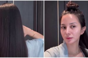 Bermodal hairmask Rp7 ribuan, ini rahasia rambut panjang berkilau dan antirontok ala Kirana Larasati